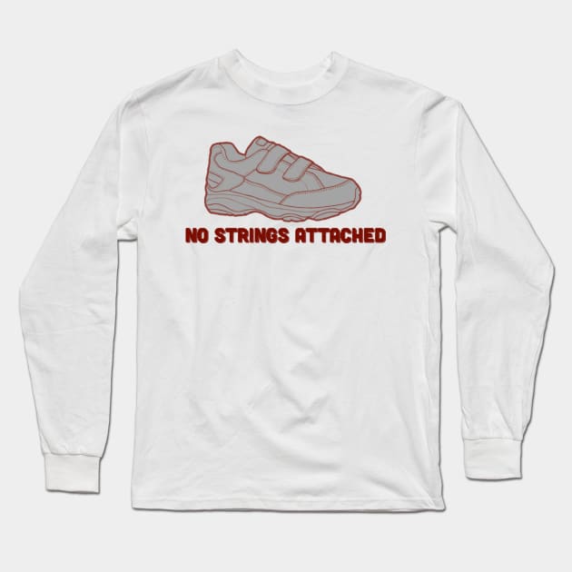 No Strings Attached Long Sleeve T-Shirt by FolkBloke